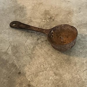 Antique 1800s H. Kohnstamm & Co Inc Smelting Ladle Cast Iron Vintage