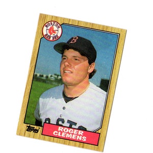 Roger Clemens Boston Red Sox Topps Trading Card 1980