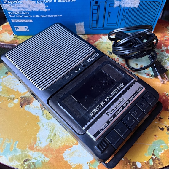 Vintage Panasonic RQ-2102 Slim Line Portable Cassette Recorder