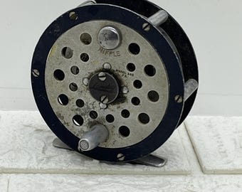 Mulinello da pesca a mosca vintage Langley Rifle modello 185 FA, prodotto negli Stati Uniti.
