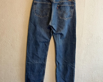 Vintage 90s Levis Original 501 Button Fly Red Tab Denim Jeans . 38"