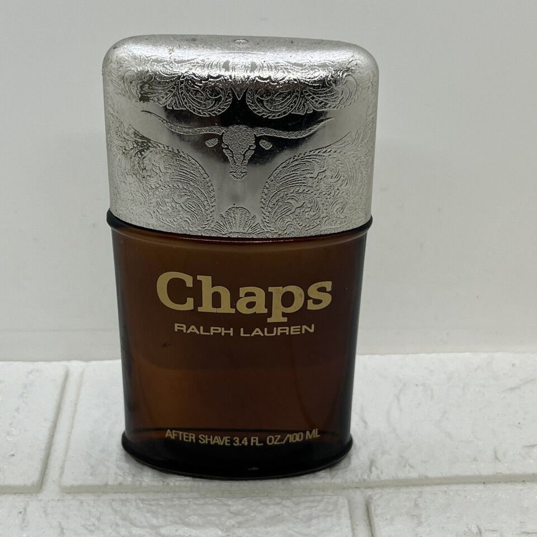 Vintage Chaps by Ralph Lauren After Shave 3.4 Oz 100 Ml Full W Steer Lid Etsy
