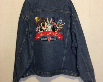 Vintage Looney Tunes Embroidered Denim 