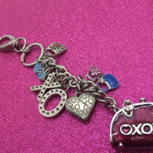 1990s Vintage XoXo Purse Theme Charm Keychain