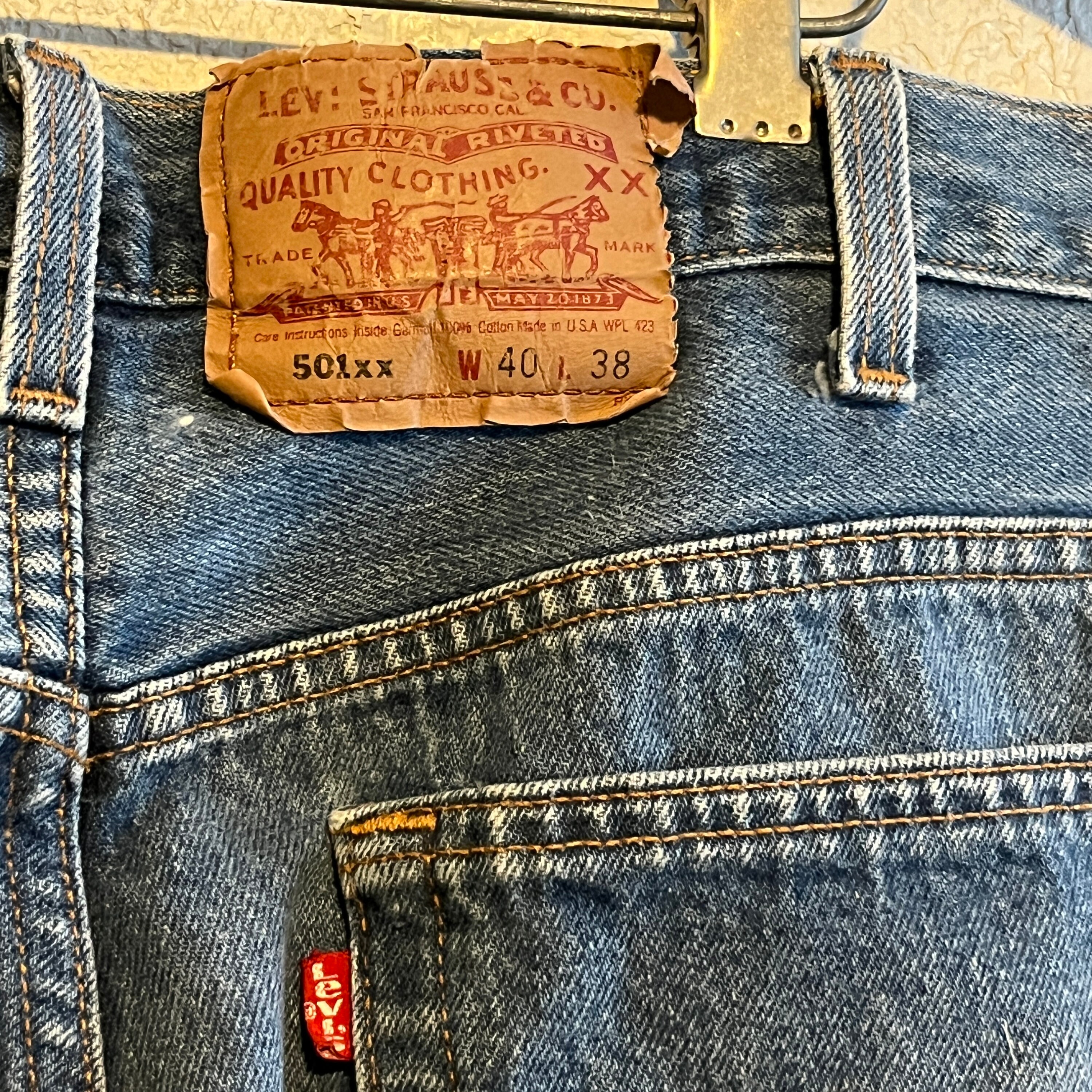 Vintage 80s/90s Levi's 501 Xx . Bleachy Distressed, Made in USA