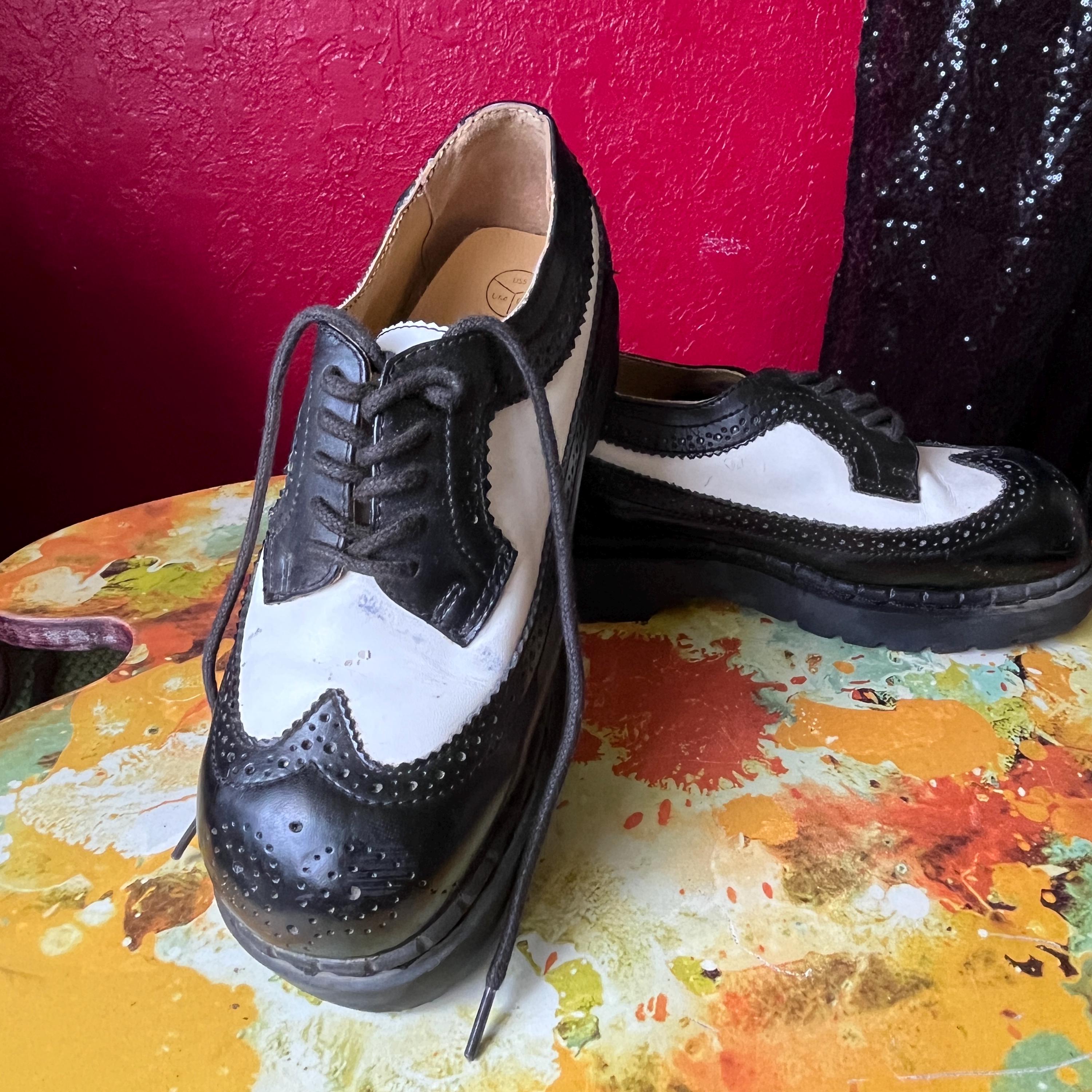 T.U.K Men’s Vintage Style White Leather Winklepickers. Size 8. US winklepickers products for sale | eBay main image 3