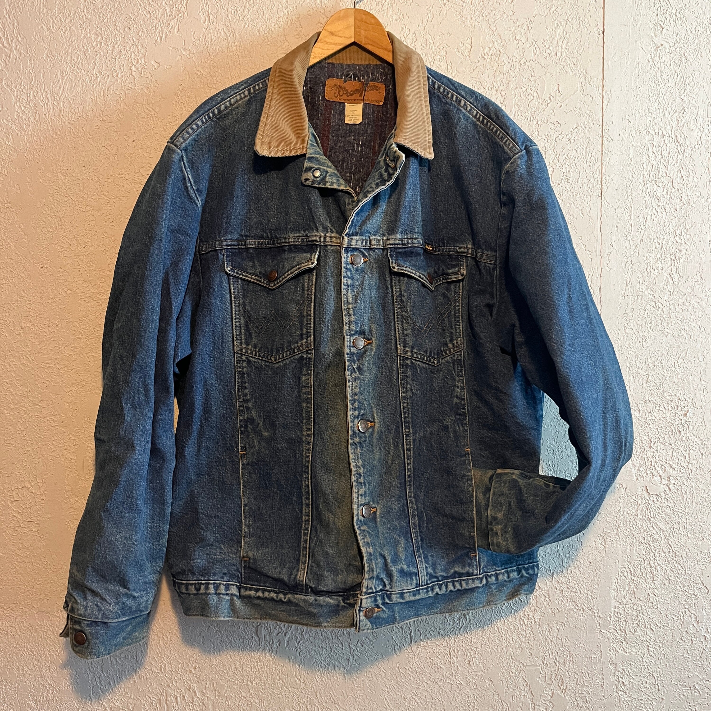 Vintage Wrangler Authentic Western Jacket M-159, Blue Denim