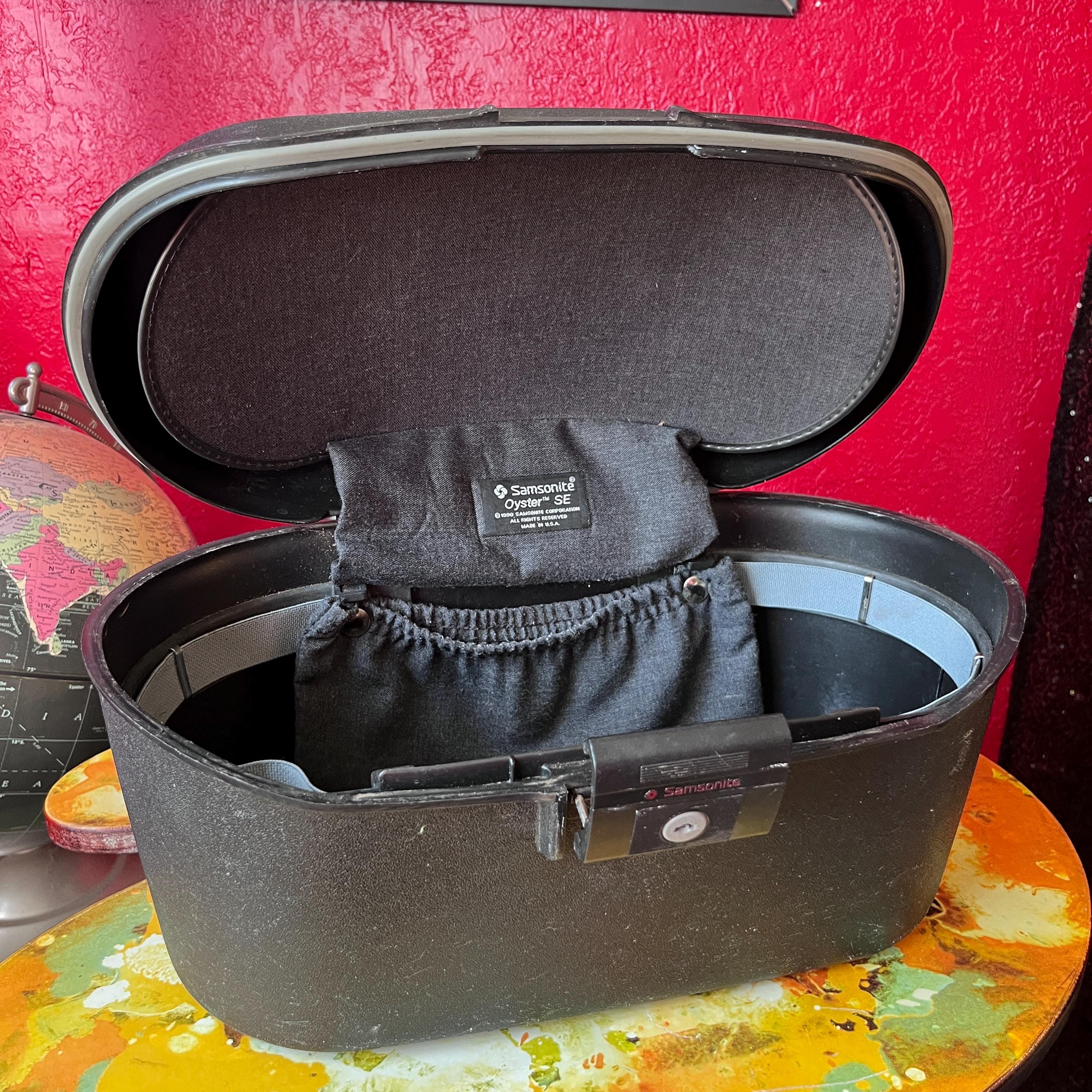 ヴィンテージSamsonite サムソナイトOyster スーツケース トランク ヴィンテージ 1990 サムソナイト オイスター ハードシェル ブラック