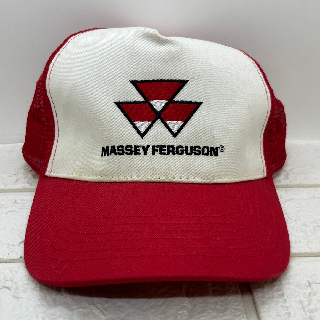 Vintage K-products Massey Ferguson Mesh Snapback Trucker Hat Red Cap - Etsy