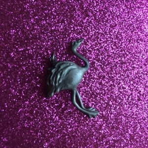 Vintage Pewter Flamingo Pendant
