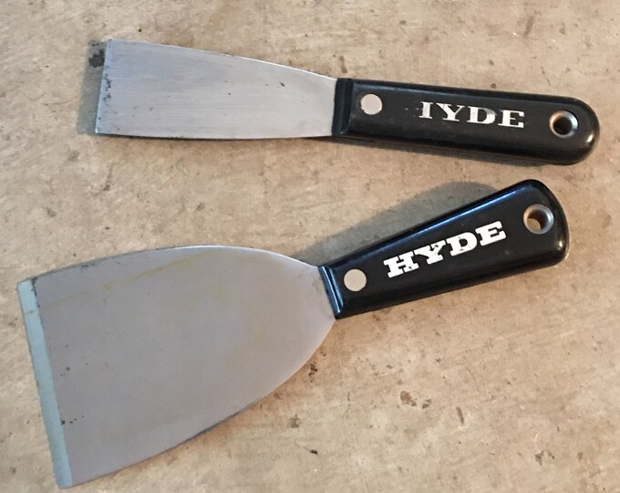 2 Vintage Hyde Putty Knife Knives/paint/plaster Tools Etsy