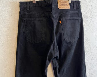 Crisp Black Vintage 1990s Levis 505 Jeans . 38 x 30