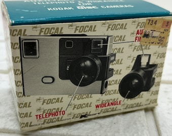 Vintage Auxiliary Lens Set for Kodak Disc Cameras Telephoto