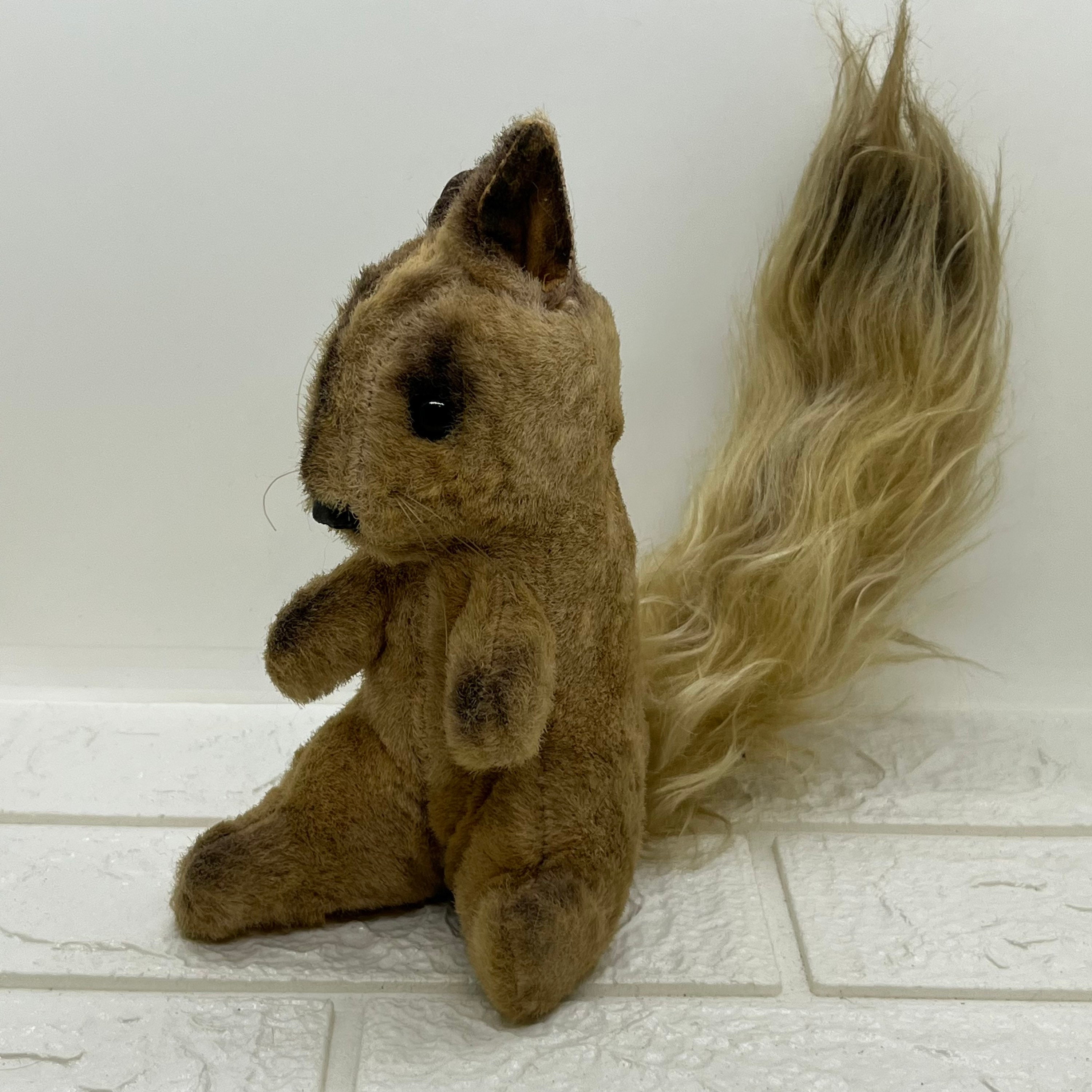 Vintage 1960's 11.5 Beaver / Squirrel / Chipmunk Plush Animal Doll