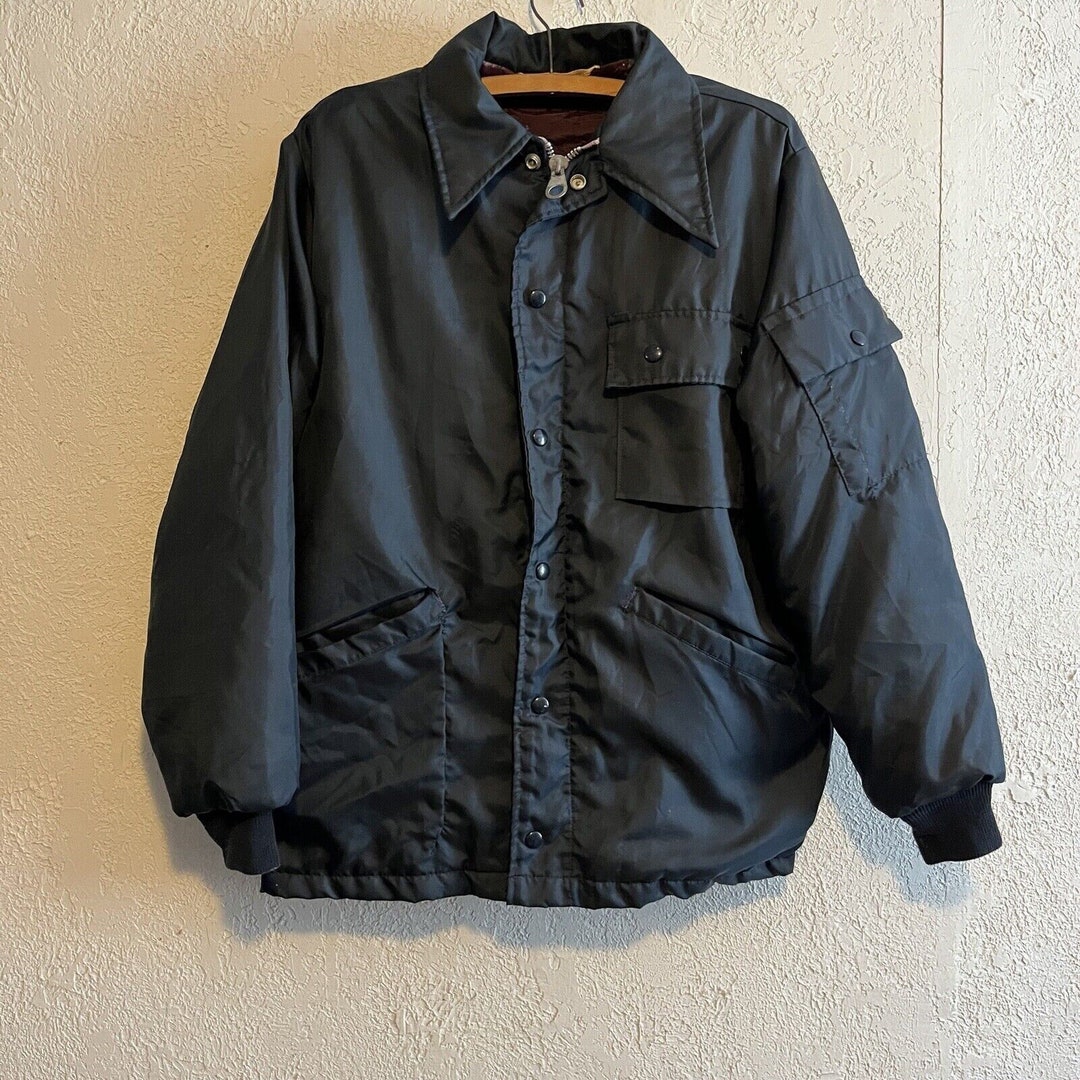Vintage Champion Racing Jacket Spark Plug Quilted Nylon Coat