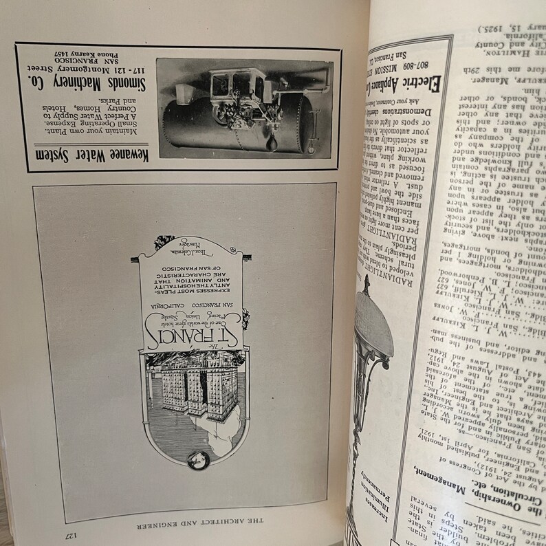 1920s the Architect & Engineer . San Francisco, May 1921, Vol LXV No.2 ...