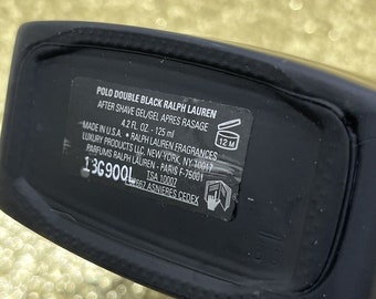Shave Gel Black Polo Aftershave Vtg Ralph Lauren Polo Double Black