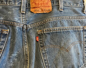 Vintage 80s/90s Levi's 501 Xx . Bleachy Distressed, Made in USA