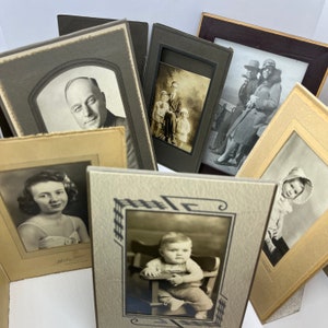 Schrankkarte und Foto lot ~ Junge Dame, Babys, Mann, Frau Paar, Kinder ~ Vintage/Antik