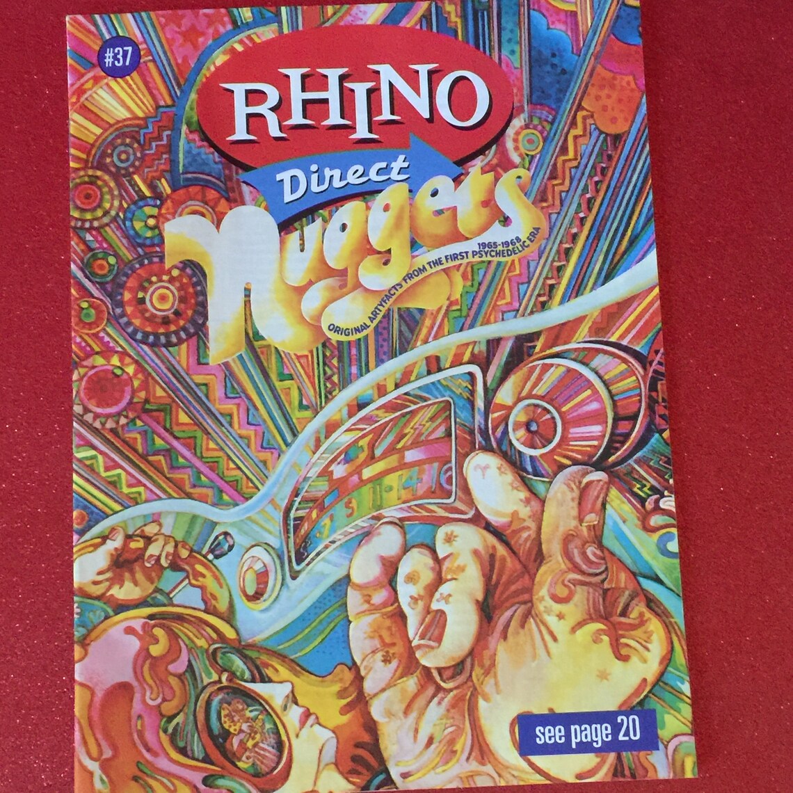 Vintage 1990s Rhino Records Catalog Psychedelic Cover Etsy