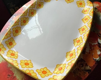 MIKASA Mexicana Guadalupe by Ben Seibel Seal 15&quot; Dienblad Geel 605 Japan