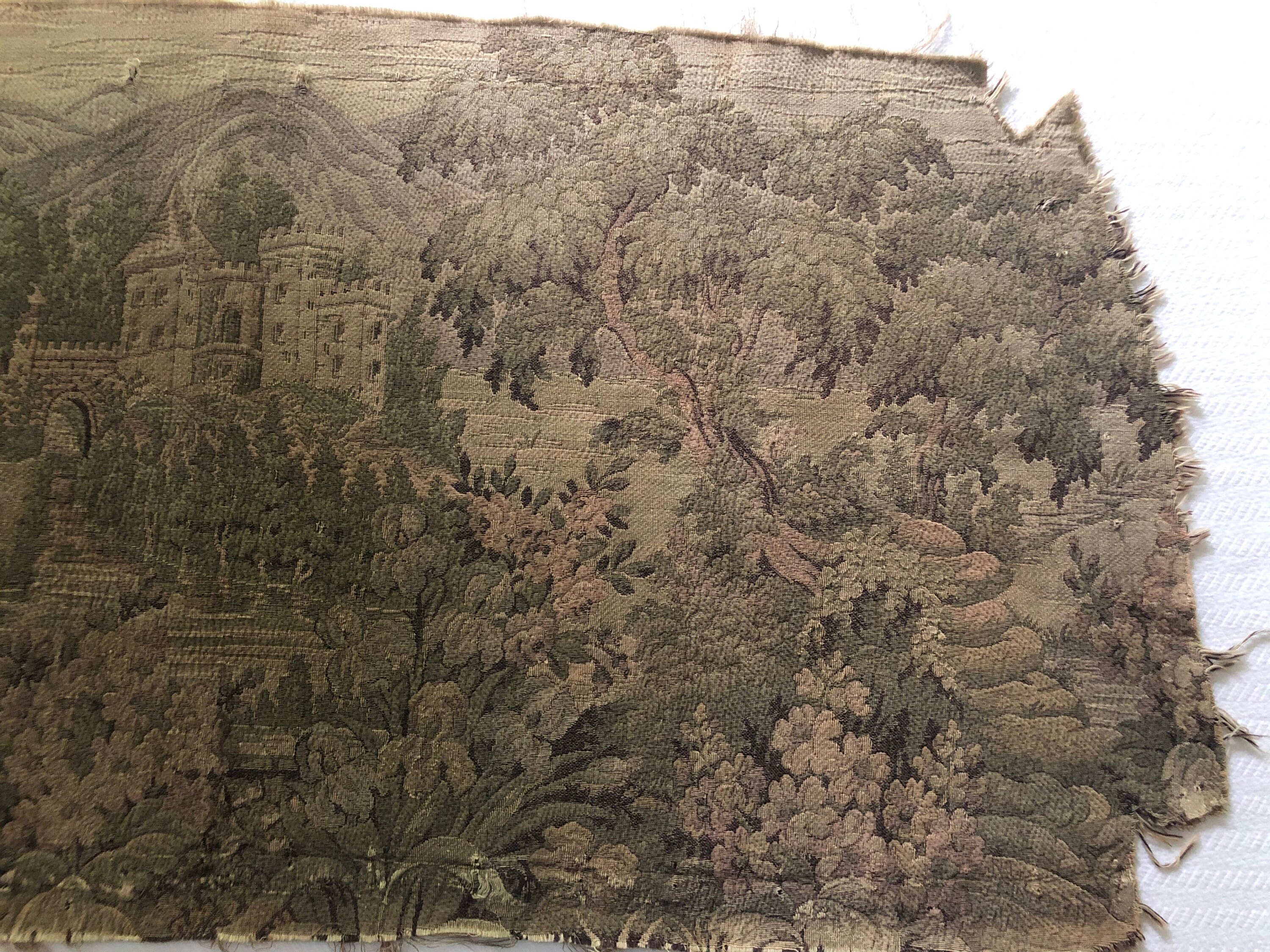 Antique 19thC TAPESTRY SEAT COVERS matching set of upholstery Etsy