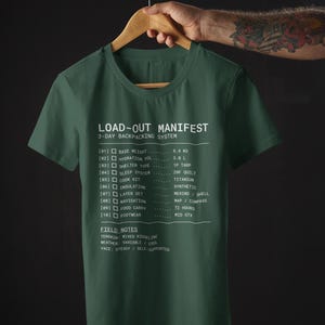 T-shirt de préparation pour la randonnée | T-shirt minimaliste Gorpcore | T-shirt de randonnée Comfort Colors 1717 | T-shirt graphique outdoor homme | Équipement de trail