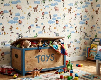Disney Toy Story Wallpaper with Woody and Buzz Lightyear Peel and Stick