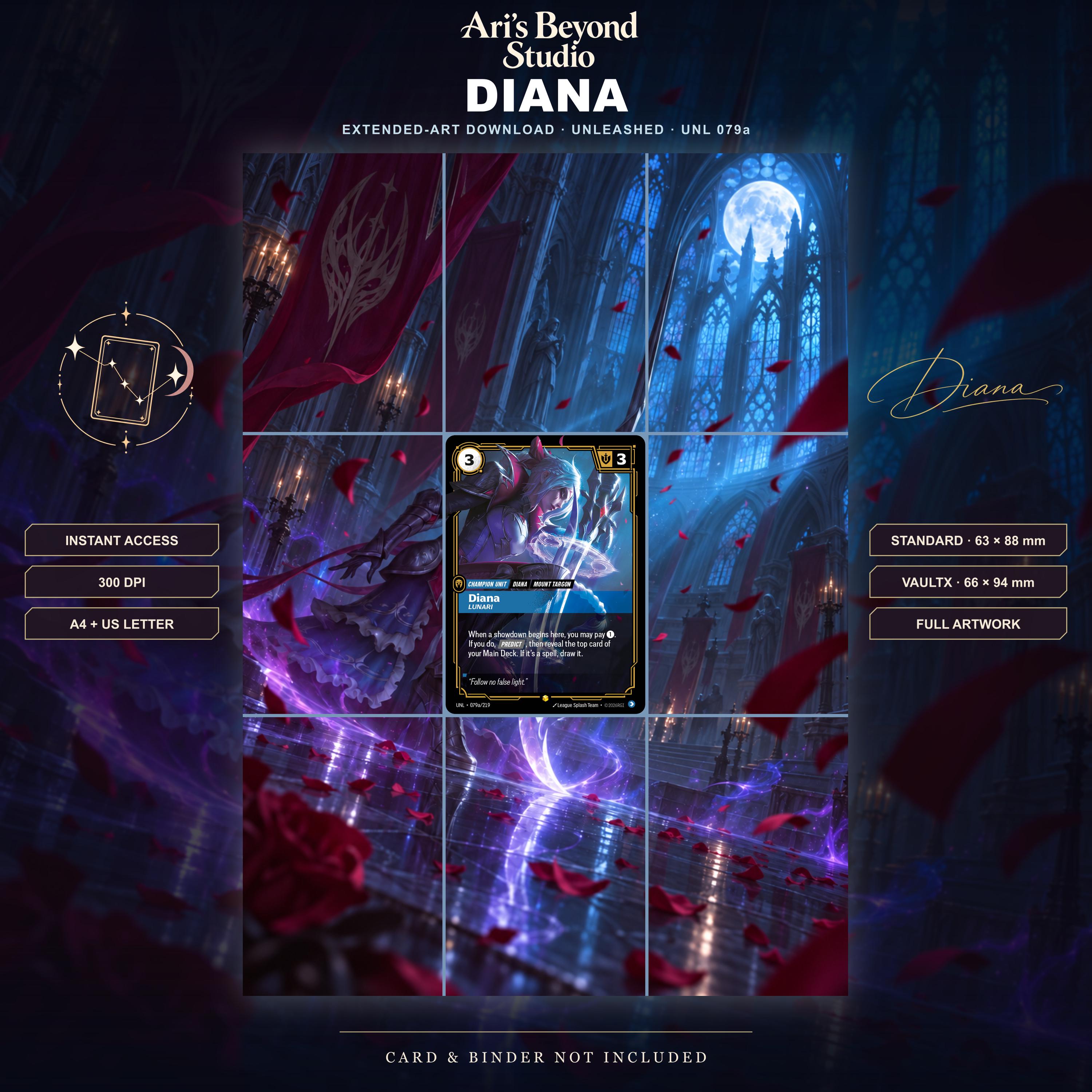 Riftbound Diana Deck Box - Etsy