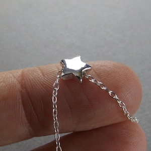 Star Necklace, Tiny Star Necklace, Sterling Necklace, Tiny Necklace, Dainty Necklace, Modern Necklace, Minimalist Star Necklace, Star