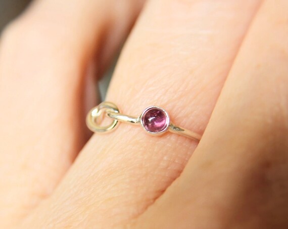 Gemstone Knot Ring, Tie the Knot Ring, Eternity Ring, Forever Ring, Mothers Rings, Best Friend Rings, Unique Rings, Knot, Birthstone Ring