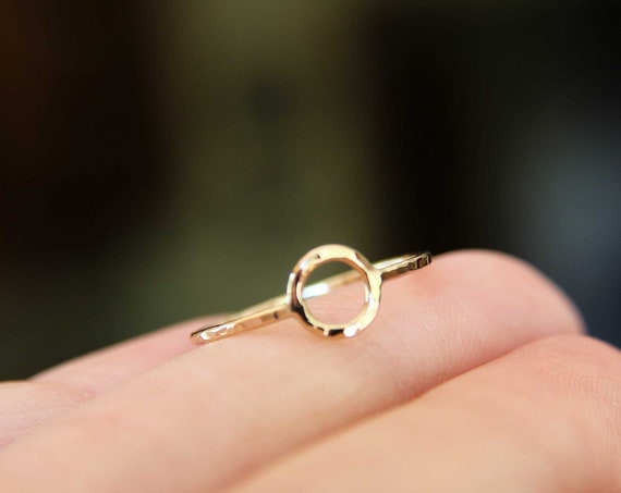 Circle Ring, Stacking Rings, Eternity Rings, Solid Gold Circle Rings, Simple Modern Rings, Karma Circle Ring, Minimalist Jewelry, Karma Ring
