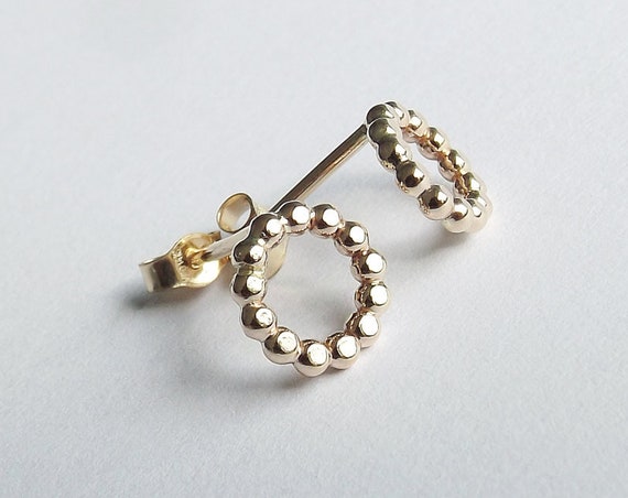 Karma Earrings,Stud Earrings,Circle Studs,Karma Studs,Circle Earring Studs,Simple Earring Studs,Simple Gold Stud Earrings,Circle Earrings