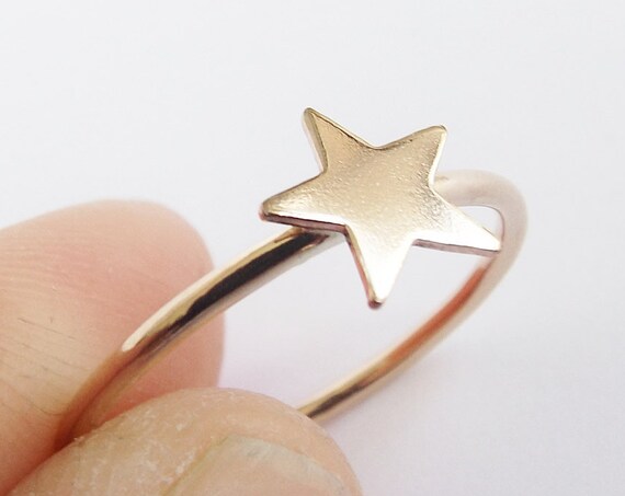 Gold Star Stack Ring,Star Stack Rings,Gold Stack Rings,Gold Filled Stack Ring,Stack Band Rings,Band Ring,Star,Star Ring,Simple,Gold Ring