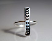Moon Phase Ring, Moon Phase Jewelry, Moon Phase, Moon Ring, Sterling Silver Ring, Stacking Rings, Dainty Ring, Silver Moon Ring, Simple Ring