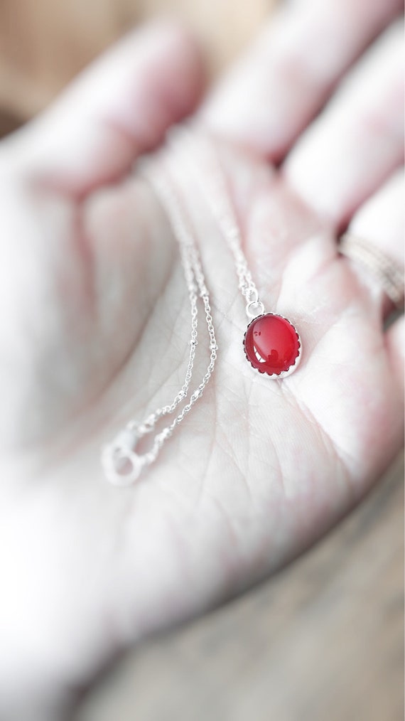 Carnelian Necklace,Victorian Necklace,Antique Necklace,Stone Pendant,Red Pendant Necklace,Boho Necklace,Layer Necklace,Carnelain Jewelry