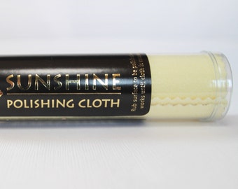 Sunshine polishing cloth to keep copper, brass, silver beautiful bright and tarnish free!