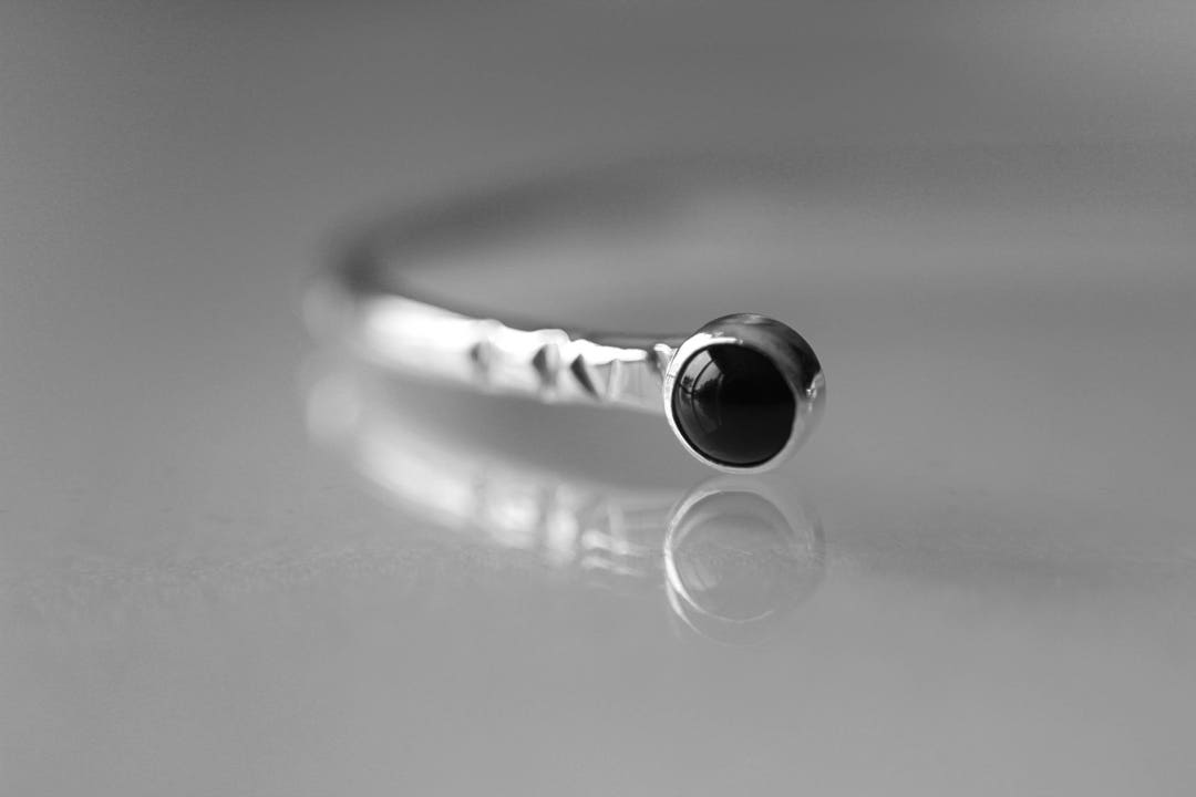 Onyx Bracelet, Onyx Cuff Bracelet, Double Gemstone Bracelet, Black Onyx