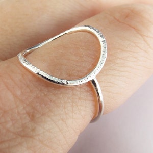 Large Circle Ring,Stacking Rings,Eternity Rings,Silver/Gold Circle Rings,Simple Modern Rings,Karma Circle Ring,Minimalist Jewelry,Karma Ring image 5