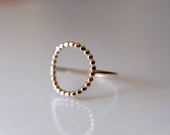 Circle Ring, Beaded Rings, Eternity Rings, Beaded Circle Ring,Simple Modern Ring, Karma Circle Ring, Minimalist Jewelry, Karma Ring, Gift