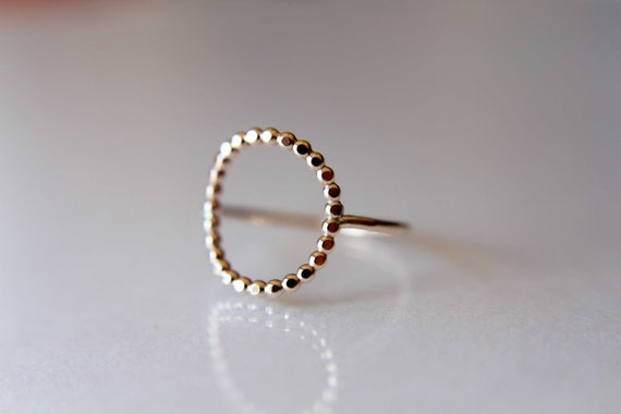 Circle Ring, Beaded Rings, Eternity Rings, Beaded Circle Ring,Simple Modern Ring, Karma Circle Ring, Minimalist Jewelry, Karma Ring, Gift