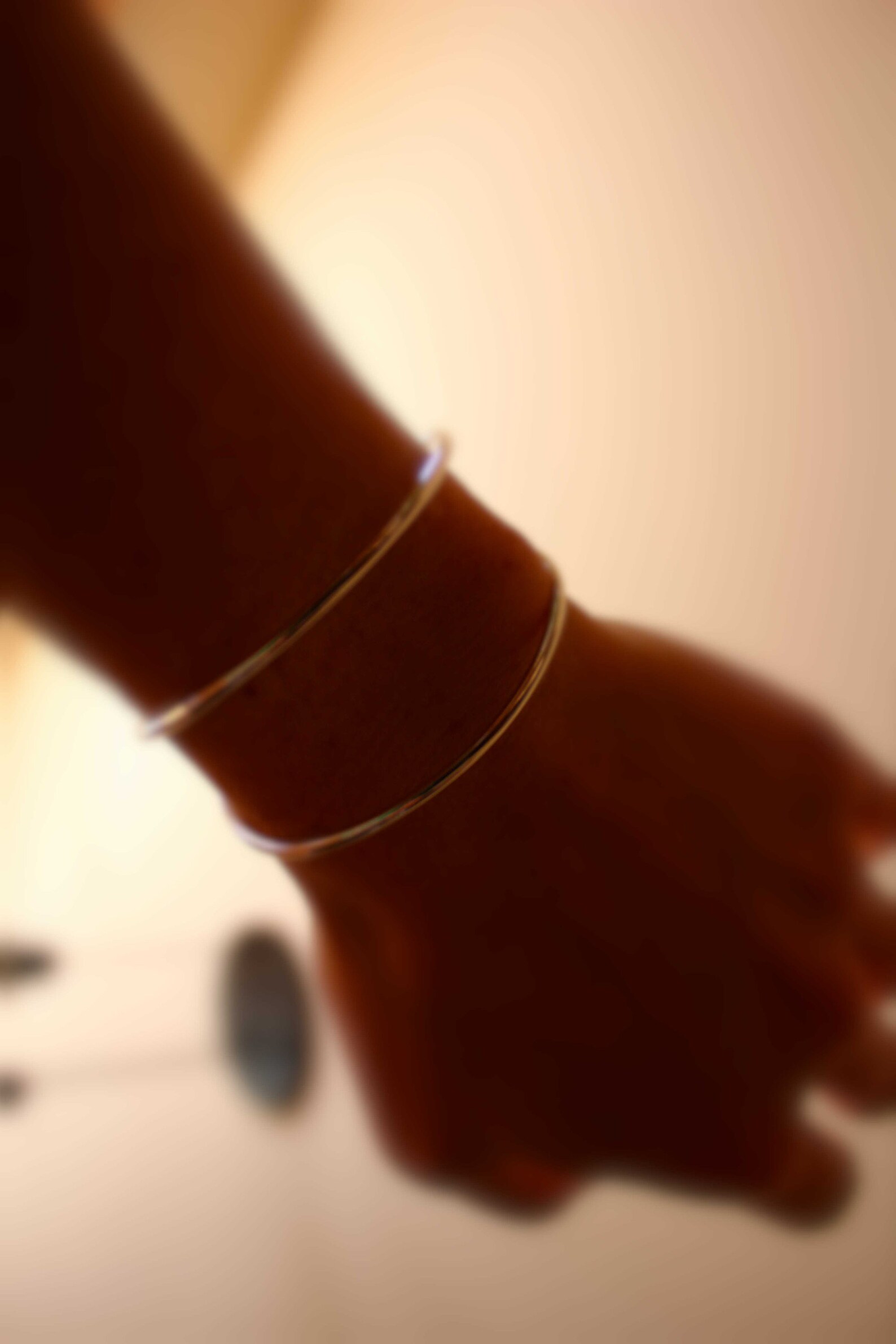 Simple Double Cuff Bracelet, Open Cuff Bracelet, Cuff Bracelet, Silver