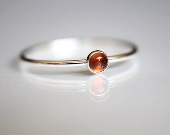 Tiny Amber Stacking Ring, Amber Ring, Natural Amber Ring, Baltic Amber, Amber Jewelry, Natural Gemstone Ring, Baltic Amber Ring, Amber, Gift