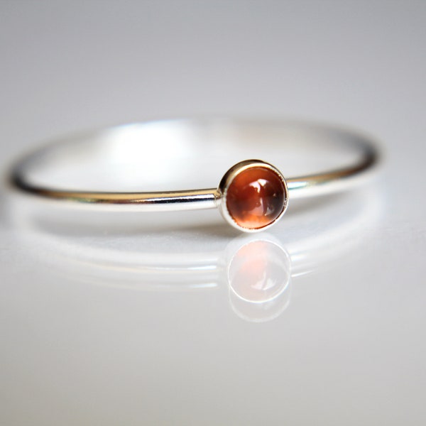 Tiny Amber Stacking Ring, Amber Ring, Natural Amber Ring, Baltic Amber, Amber Jewelry, Natural Gemstone Ring, Baltic Amber Ring, Amber, Gift