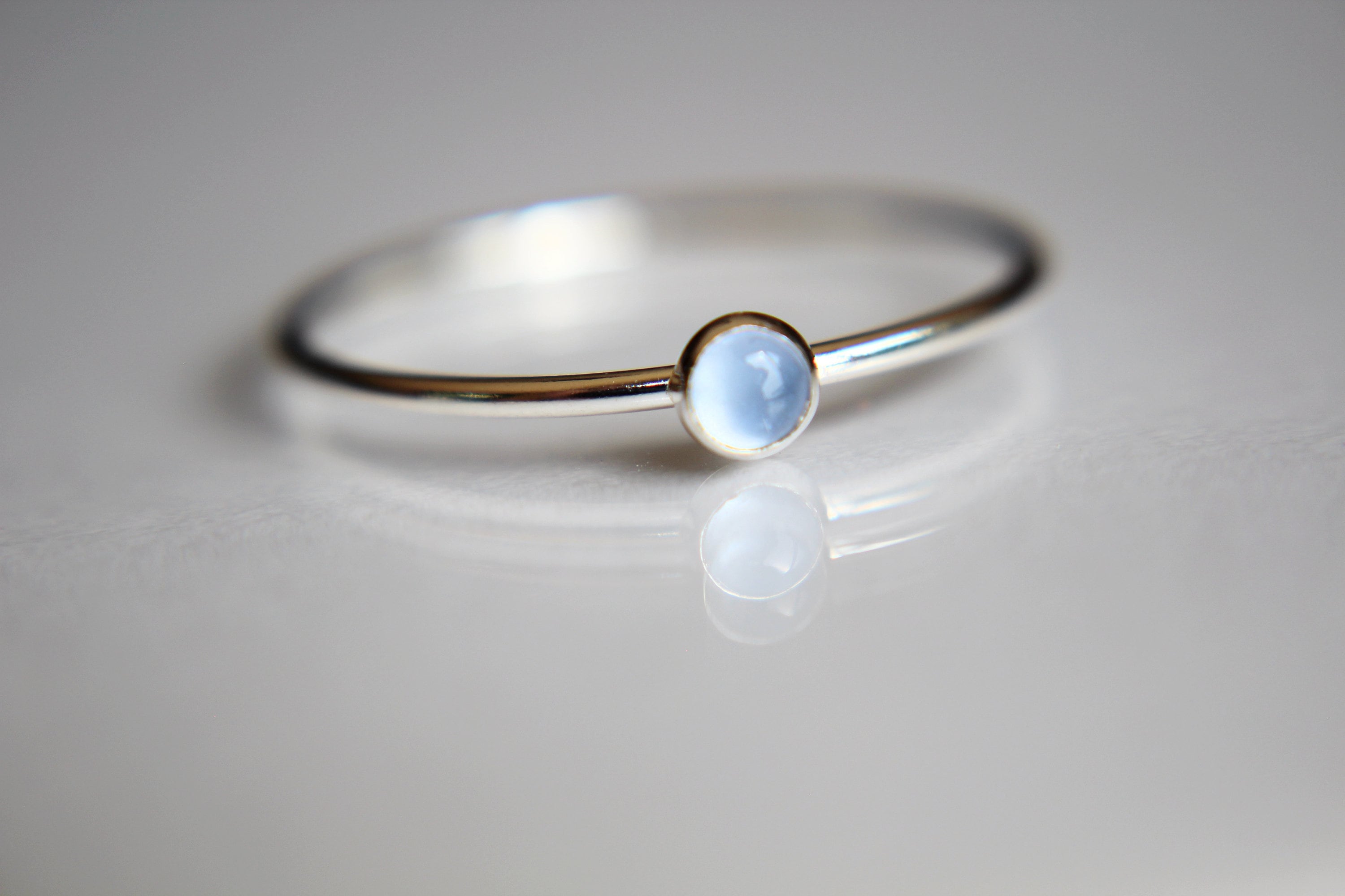 Blue chalcedony ring - Etsy 日本