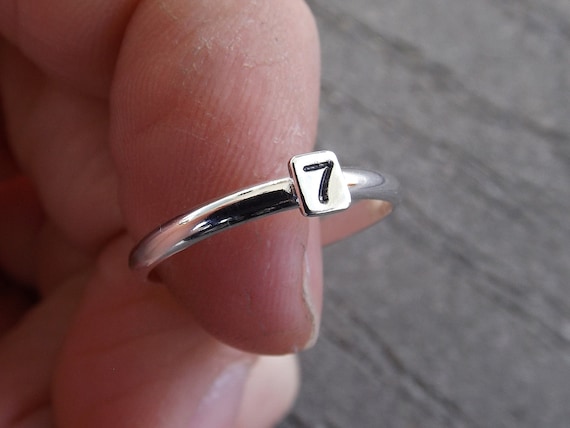 Bar Stacking Rings, Personalized Rings, Minimalist Rings, Initial Rings, Number Rings, Custom Ring, Rings, Family Rings, Letter