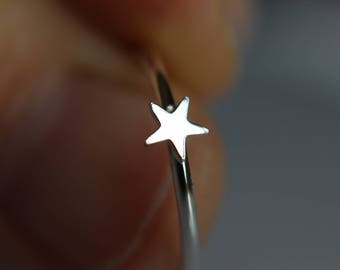 Tiny Star Ring, Super Tiny Star Ring, Silver Star Ring, Shooting Star Ring, Little Star Ring, Your My Star Ring, Simple Star Ring, Gift
