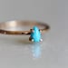 Turquoise Stacking Ring, Turquoise Ring, Natural Gemstone Ring ...