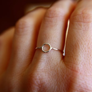 Circle Ring, Stacking Rings, Eternity Rings, Silver/Gold Circle Rings,Simple Modern Rings, Karma Circle Ring, Minimalist Jewelry, Karma Ring