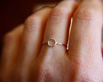 Small on sale circle ring